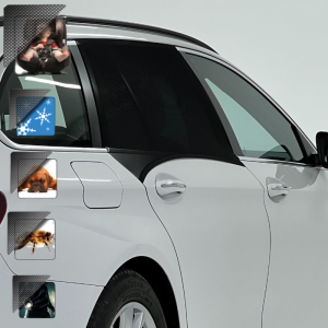 Uniwersalne osłony przeciwsłoneczne (typu „skarpetka”) na tylne szyby Wagner