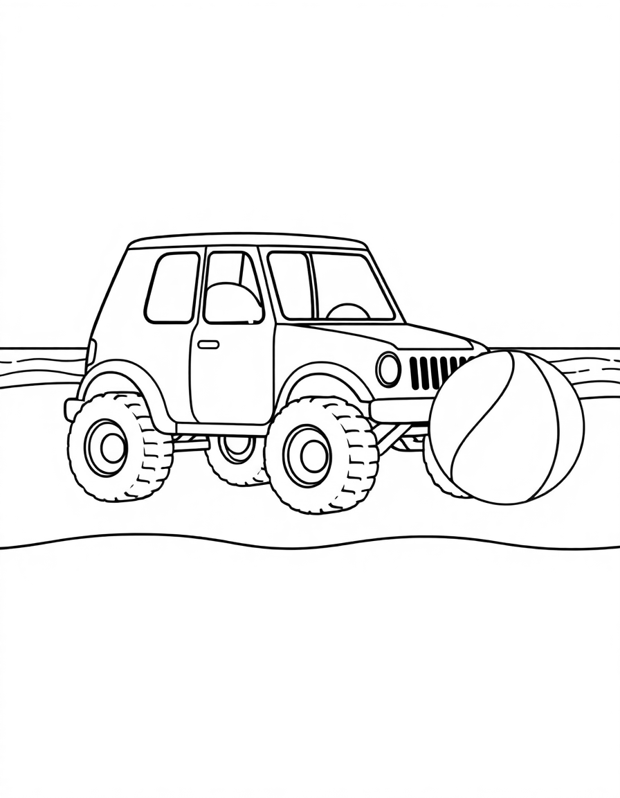 37-A_single__large__cute_car_centered_on_a_