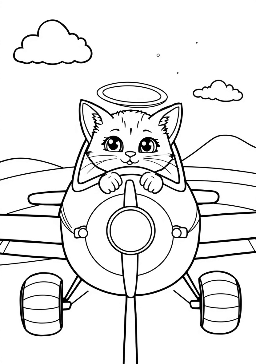 50-A_playful_kitten_wearing_a_halo_sits_in_