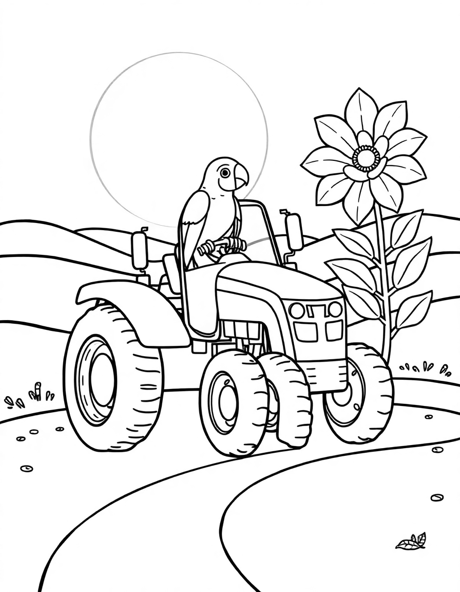 66-Parrot_perched_in_the_driver_s_seat_of_a
