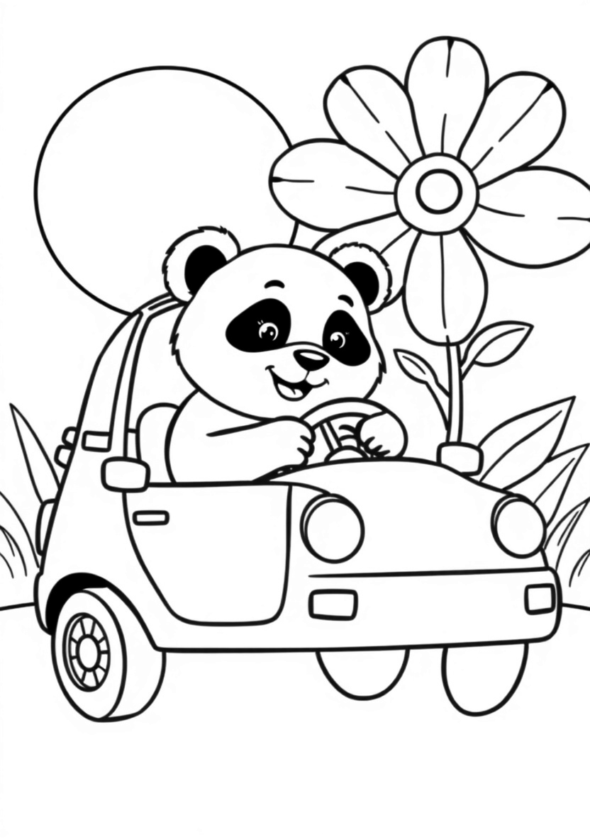 71-A_cheerful_panda_sits_in_the_driver_s_se