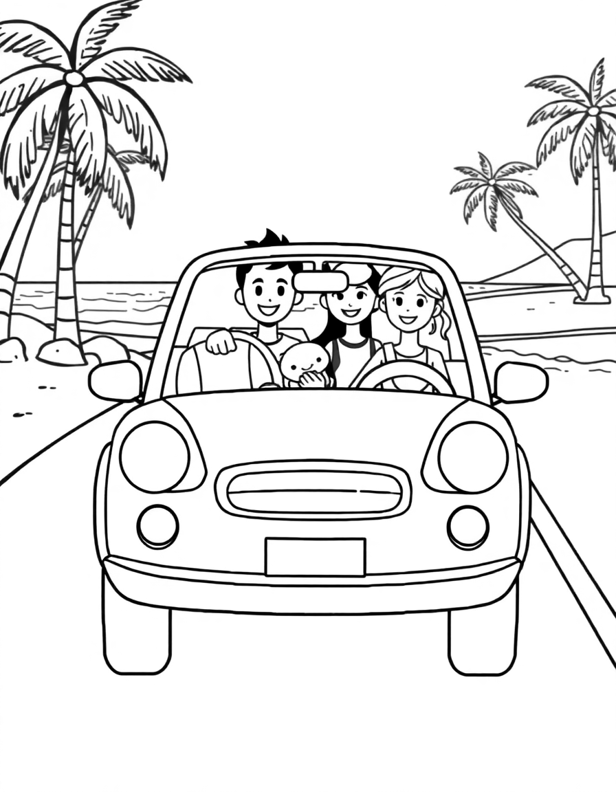 76-A_cheerful_family_rides_together_in_a_si