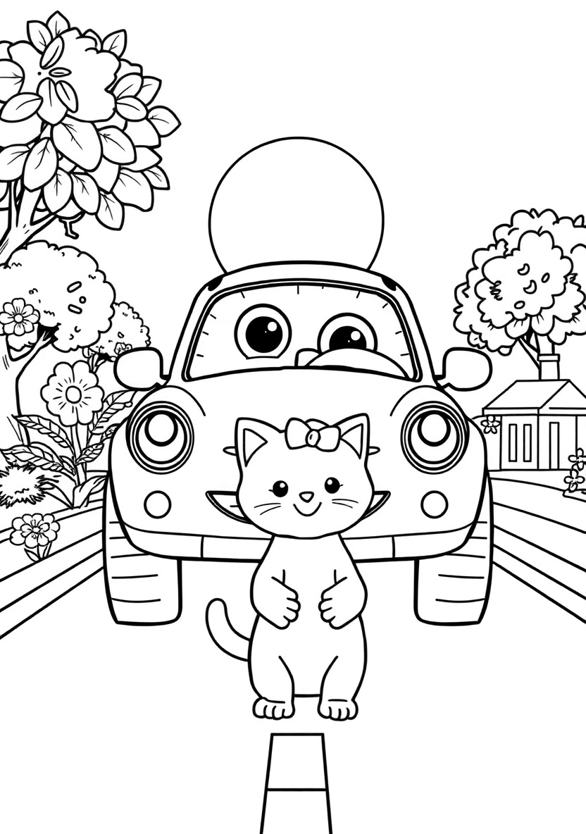 91-A_cheerful_anthropomorphic_car_with_a_sm